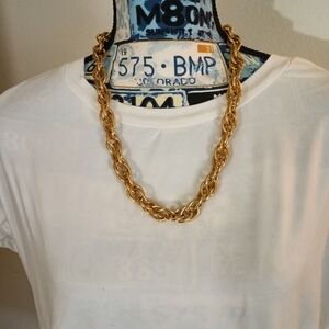 Chic Gold Rope Necklace